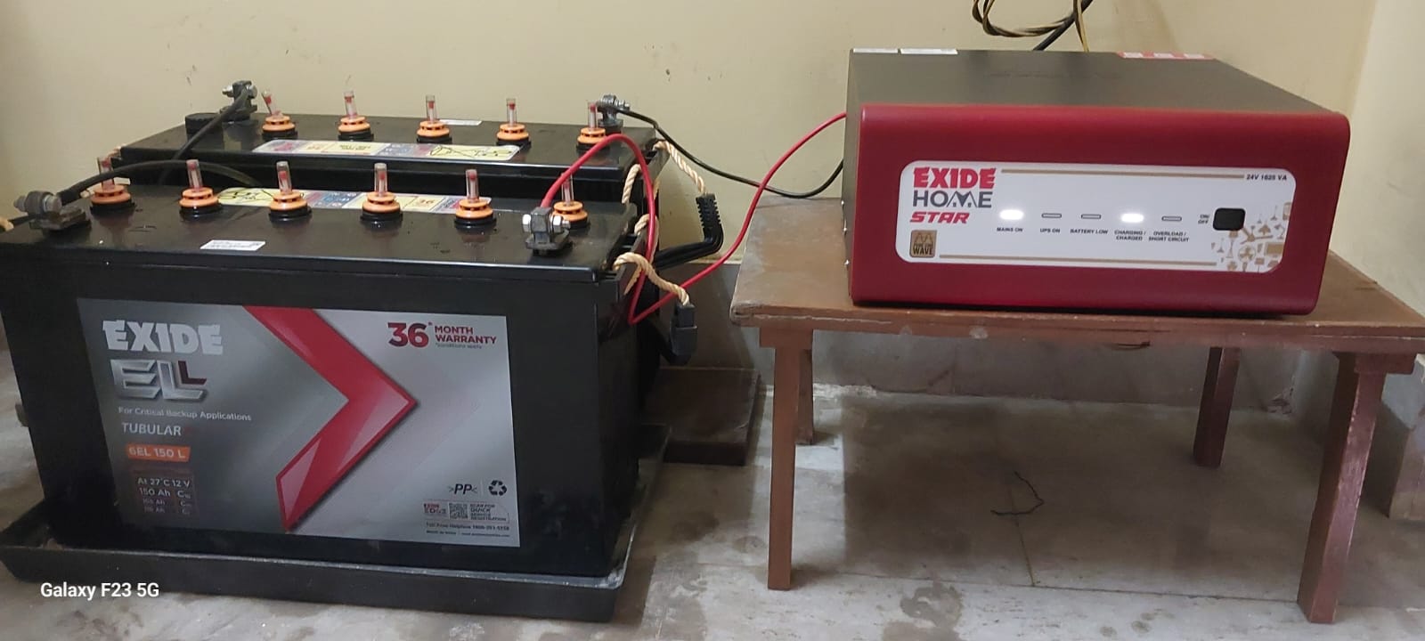 Exide Home Star Inverter & Dual 150Ah Tubular Batteries