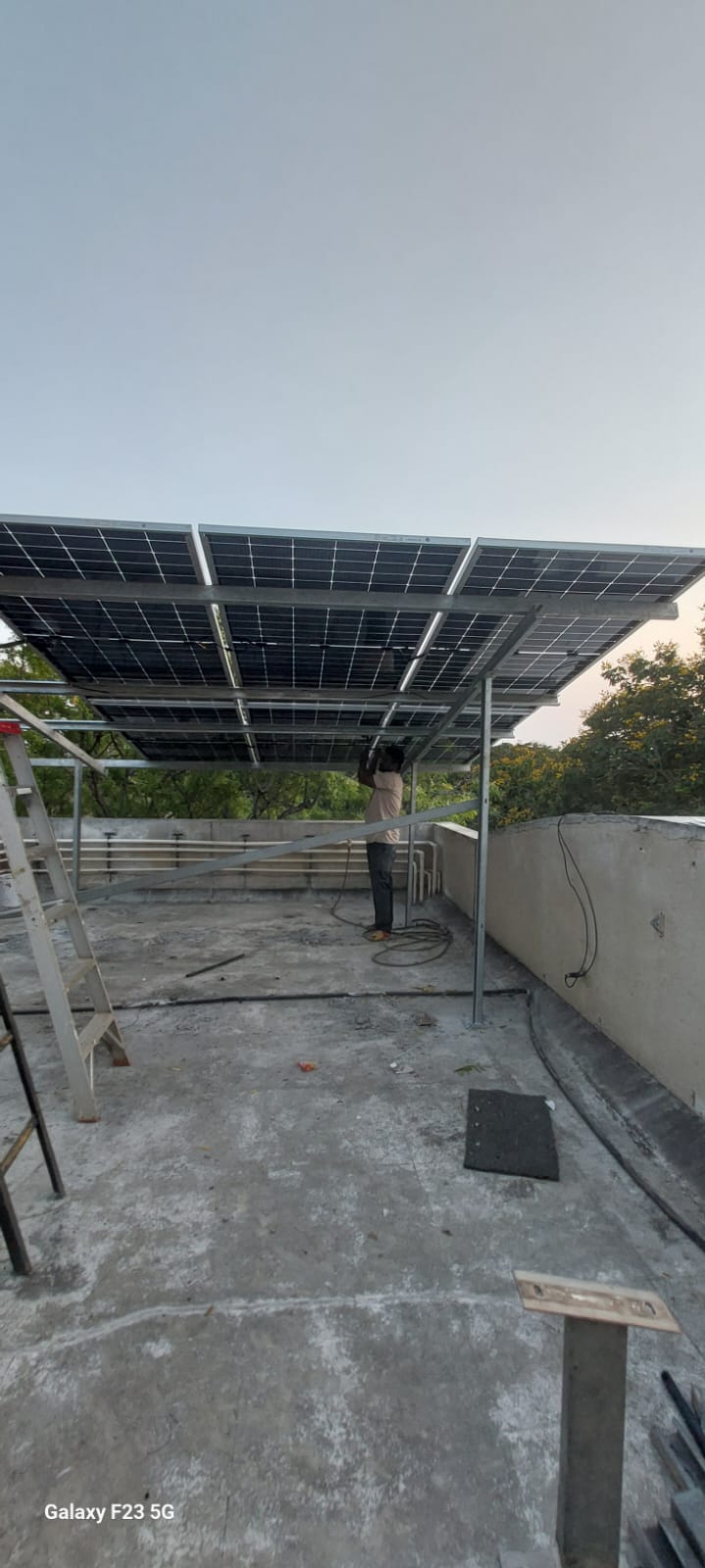 On-Site Solar PV Structure & Panel Erection